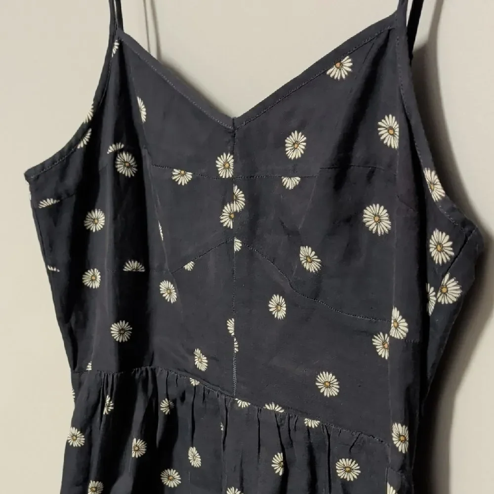 Jack Wills Blue Mini Dress with White Daisy Print